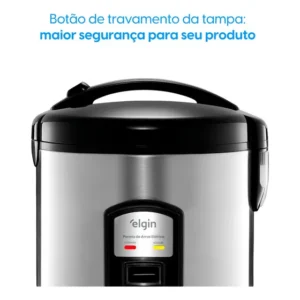 Panela Arroz Eletrica Elgin 10 Xicaras Inox 700w Rizzo 127v Inox 127v