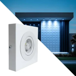 Spot Luminária Slim Sobrepor De Teto Beiral Fachada Em Alumínio Led 7w Branco Frio Externo E Interno Starlumen St3250 - Branco