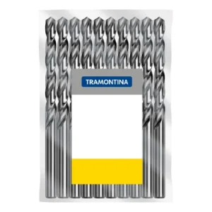 Kit De 10brocas Para Aço Rápido Tramontina 7/64 2,8mmx58mm