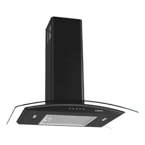 Coifa De Parede Clean 70cm Vidro Curvo Fogatti Black 110v Black 127v