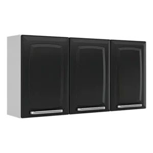 Armário de Cozinha Aéreo Itatiaia IP3-105 Luce 3 Portas Preto