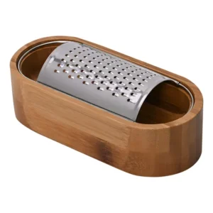 Ralador De Mesa Bambu Com Recipiente