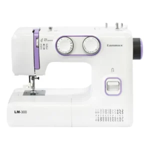 Máquina Costura Lanmax Lm-300 Eletrônica 24 Pontos - Cor Branco c/ Lilás