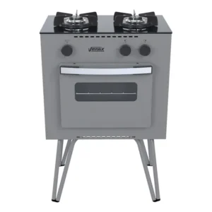 Fogão Venax GMN200.BV.PF.GLP com porta com visor - grafite