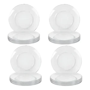 Pratos Sobremesa Vidro Duralex 19cm Kit 24 Unidades Transparente Nadir Figueredo
