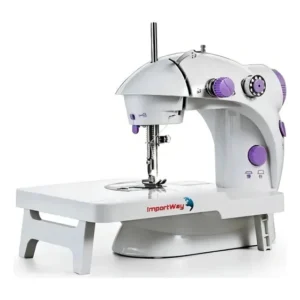 ImportWay IWMC507M Mini Máquina De Costura Portátil + Mesa Extensora Cor Branco