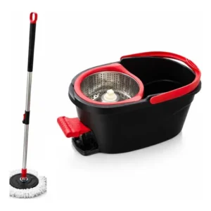 Balde Mop Com Pedal Giratorio Esfregao 360 Rodo 13 L Profiss