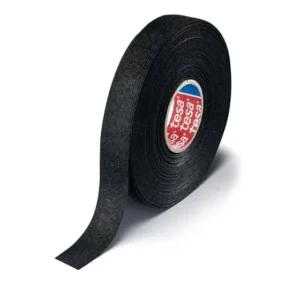 Fita De Tecido Para Chicote Tesa 2 Rolos 25 Metros Cor Preto