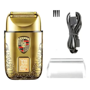 Maquina Shaver Profissional Kemei Km T93 Cor Dourada