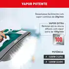 Ferro A Vapor Arno Steamgliss Fsgp Branco/verde 1200w Branco/verde 127v - Imagem 4