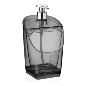 Dispenser / Porta Detergente E Esponja Preto 18cm Millenium