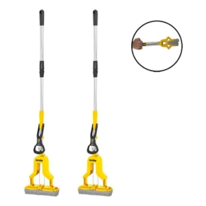 Kit 2 Rodo Mop Dobrável Vonder Esfregão Limpa Piso Vassoura Amarelo