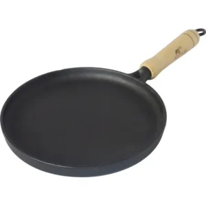 Kit 2 Tapioqueira 22cm Ferro Fundido/ Tapioca / Panqueca Cor Preto