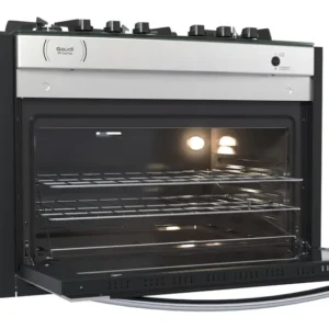 Fogao De Embutir 5 Bocas Venax Gaudi Prisma Vitreo Bl V Cor Inox