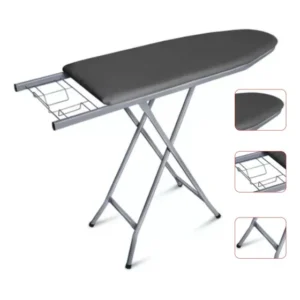 Tábua De Passar Roupa Extra Forte Grande Mesa Passadeira Liso Cinza-escuro