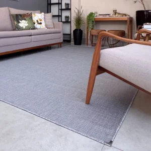 Tapete Sisal Moderno Grande Sala 2x2,50 + Comprimento 2 M Cor Cinza Caribe Largura 2.5 M