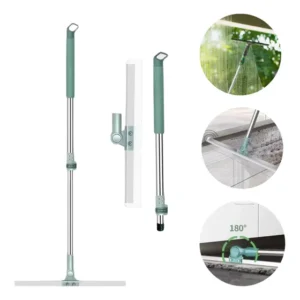 Rodo Vassoura Mágico De Silicone Multiuso Tender Trove | Limpeza Profunda De Pisos, Vidros E Pelos De Pets | Cabo Giratório Dobrável 180° Resistente E Ajustável