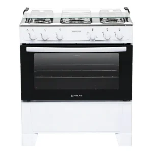 Fogão 5 Bocas Atlas Mônaco Plus Branco com Mesa Inox e Acendimento automático Bivolt