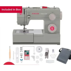 Máquina de Costura Singer Facilita Pro 4432 Heavy Duty 32 Pontos Forte e Robusta Costura 15 Camadas Jeans Portátil Cinza