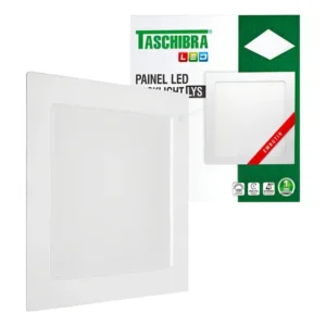 Painel Led Taschibra Lys 18w Embutir Quadrado 3000k Luz Quente Voltagem