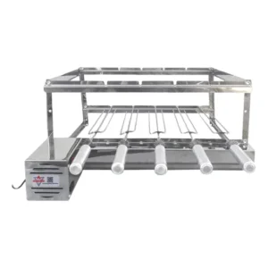 Grill 5 Espetos 70cm Brasa Grill P/ Churrasqueira Gourmet Esquerdo 127/220v