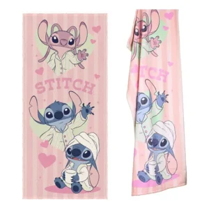 Toalha Banho Piscina Infantil Algodão Felpuda Stitch Disney