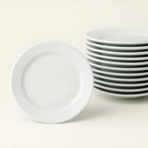Kit 6 Pratos Sobremesa Tramontina Paola Porcelana 21 Cm