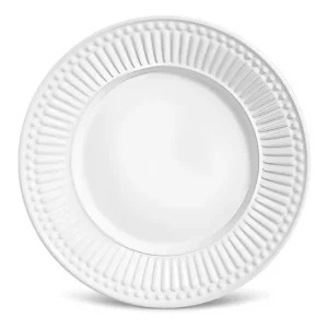 Prato de Sobremesa Branco Cerâmica Porto Brasil Ø20,5cm Roma Jogo 6