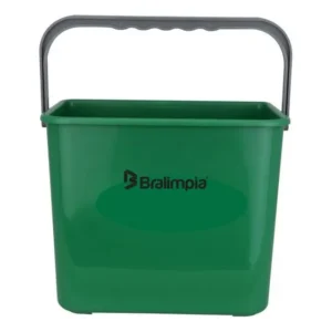 Balde Bralimpia 4 L Verde Com Alca Limpeza E Higiene Verde