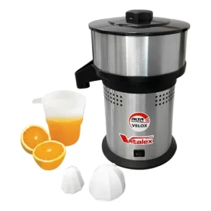 Extrator De Suco De Laranja Industrial Vitalex Bivolt Inox 127/220v 50hz/60hz