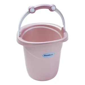 Balde 11 Litros Infantil De Lavar Roupa Ou Ofuro Banho Bebe Cor Rosa Perolado