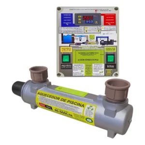 Aquecedor De Piscina Fibra 40.000lts Hidrohot Auto 220/380v 220v/380v