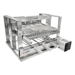 Elevatória Gira Grill 4 Espetos + Grelhas Argentina / Moeda Lado Direito 127/220v