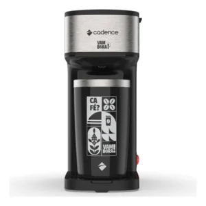 Cafeteira Elétrica Cadence Vambora Com Copo Térmico Preto 220v