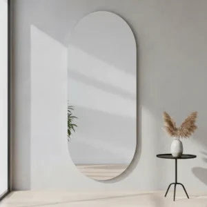 Espelho 3mm Oval 80x40 Com Fita Dupla Face