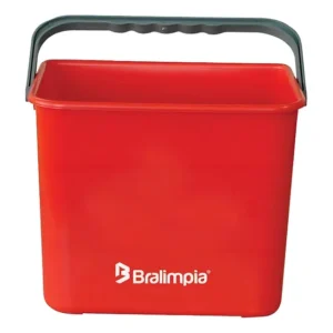 Balde 4lts Polipropileno Com Alca Bralimpia - Vermelho