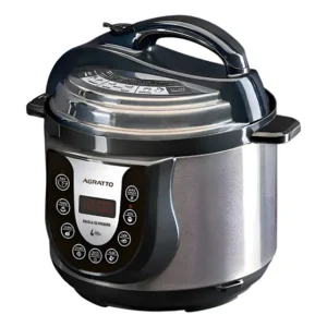 Panela De Pressão Eletrica Agratto Ped-02 800w 220v Inox Prata Metálico 220v 60 Hz