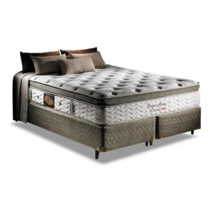 Herval Imperatore Eco Bamboo - Bege - Queen - 198 cm - 158 cm (Inclui: Com base dividida)