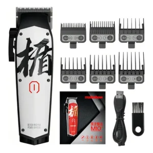 Maquina De Cortar Cabelo Madeshow M10 Sem Fio Branca