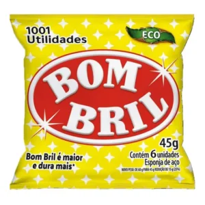 Lã De Aço 45g Com 6 Unidades Bombril Cinza Cinza