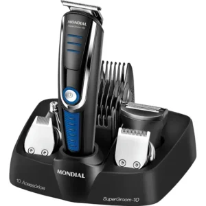 Aparador E Cortador Pelos Cabelo Barba 10 Em 1 Mondial Bg03 Preto 127/220v