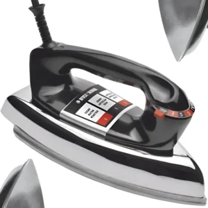 Ferro De Passar Roupas Black Decker A Seco Eletrico Antigo Preto 127v
