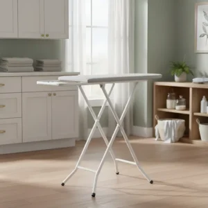 Mesa De Passar Roupa Reforçada Com Porta Ferro 3 Alturas