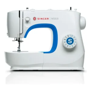 Máquina De Costura Mecânica Singer M3205 Portátil 23 Pontos Branco/azul 127v