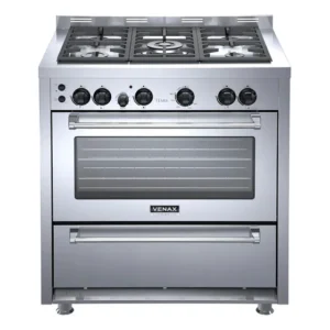 Fogão De Piso Venax 5 Bocas Temis Aço Inox Gás Glp