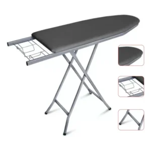 Mesa Tábua De Passar Roupa Extra Forte Passadeira Resistente Lisa Cinza-escuro