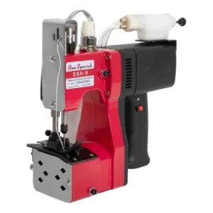 Maquina De Costura Boca De Saco Sacaria Rafia Ssh-9 Cor Vermelho