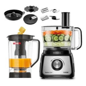 Multiprocessador Turbo Chef 5 em 1 Mondial Preto 1000W MPN-01-B