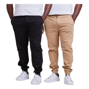 Kit 2 Calça Jeans Sarja Jogger Masculina Plus 50 52 54 56