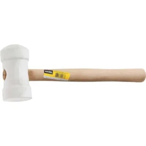 Martelo Borracha Vonder Cabo Madeira Azulejista Branco 60mm